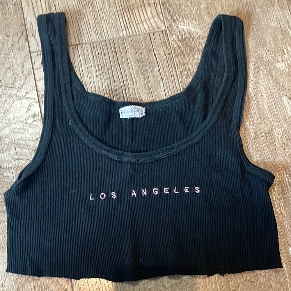 John Galt Los Angeles Crop Tank Top